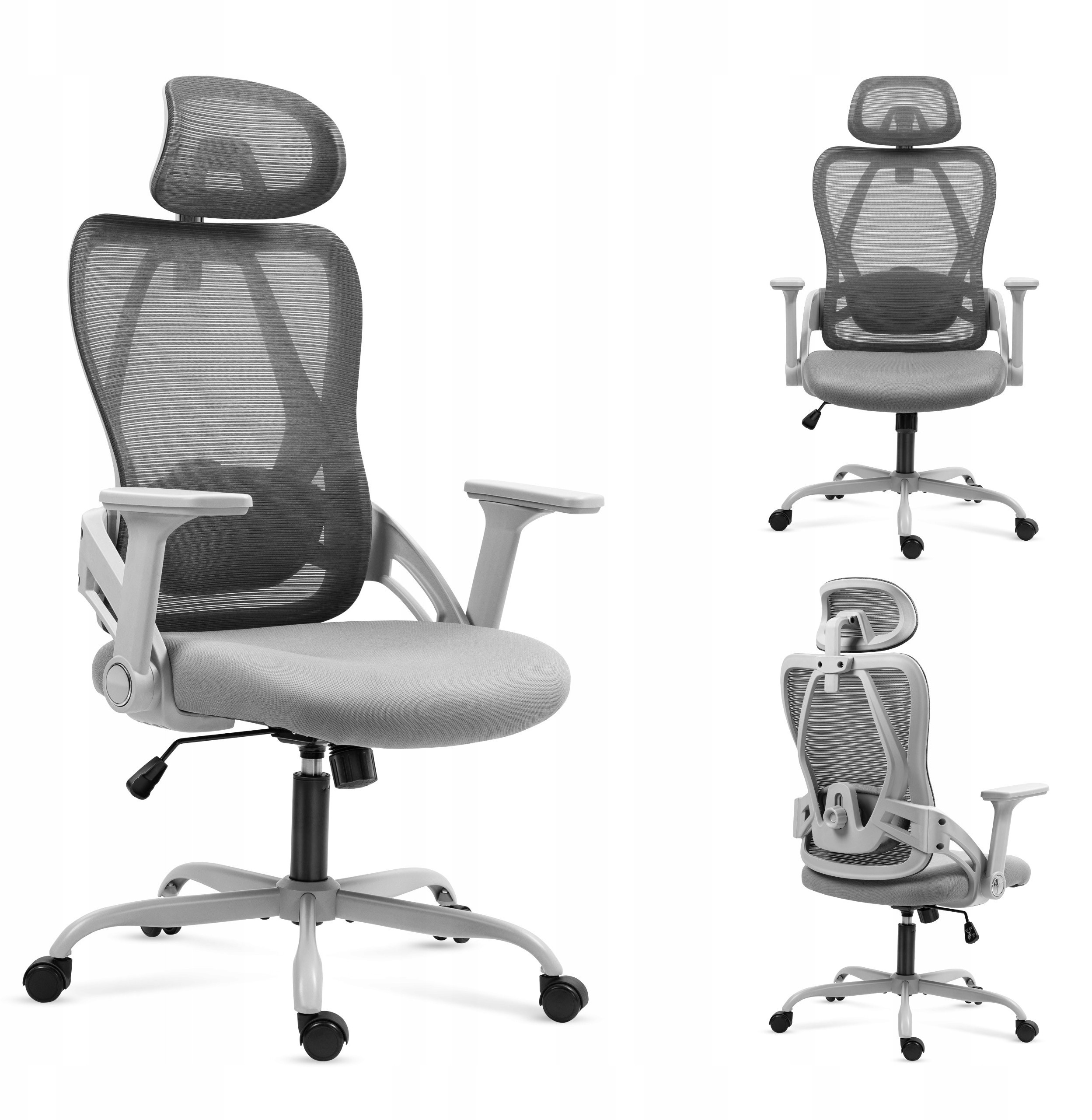 Fotel obrotowy Mark Adler Manager 2.9 Grey – Komfort i ergonomia w biurze
