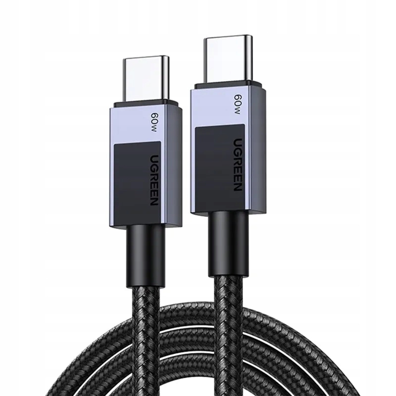 Kabel USB-C - USB-C Ugreen L524 60W 0.5m – Idealne rozwiązanie dla Twoich urządzeń