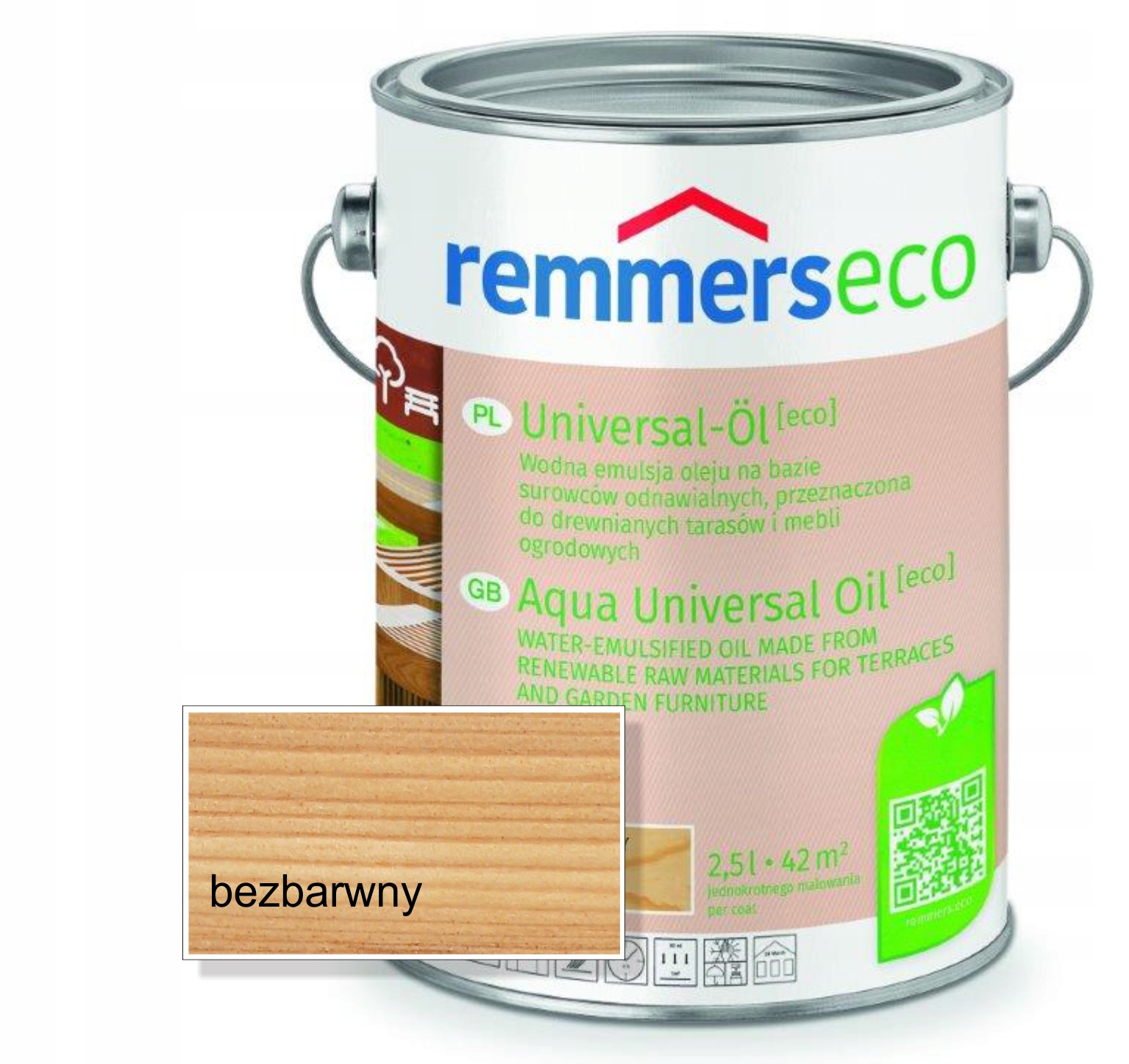 OIL GARDEN WOOD ECO CLEAR 2.5L – Ekologiczny olej do tarasów i mebli ogrodowych
