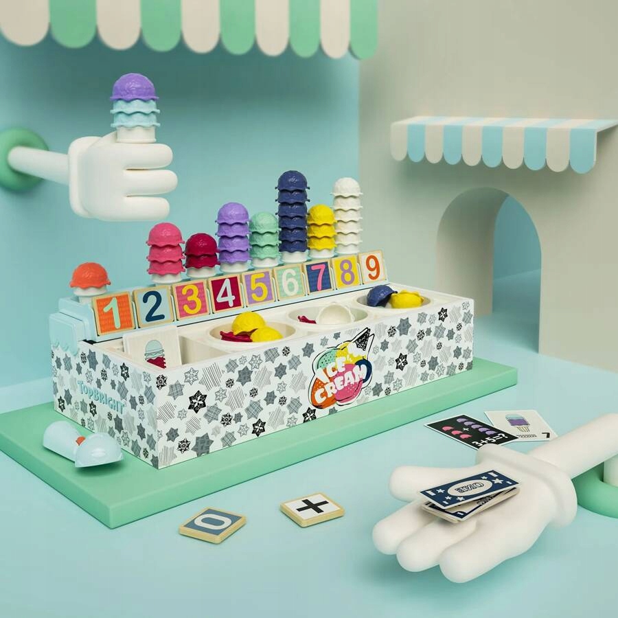 Lodziarnia - Zabawka matematyczna EDUKAMP – Kreatywna nauka liczenia dla dzieci