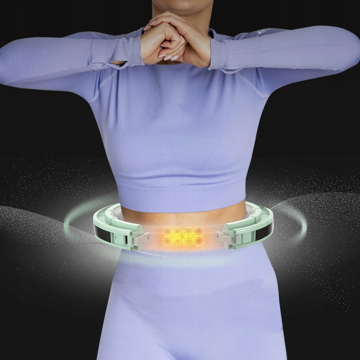 Hula Hop z magnesami i obciążnikiem + licznik HHM13 – Idealny do treningu w domu