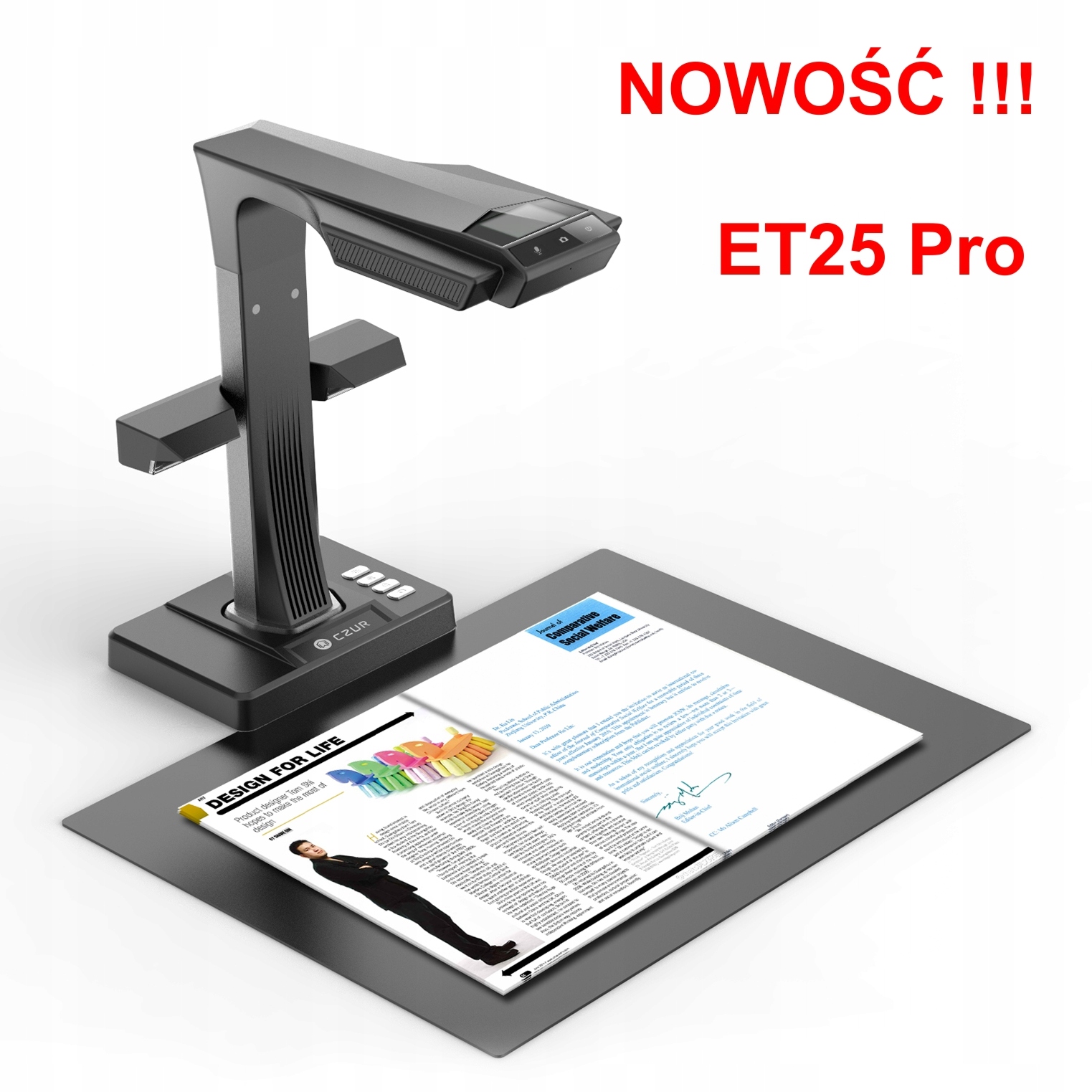 Bogscanner ET25 Pro – Profesjonalny skaner do książek