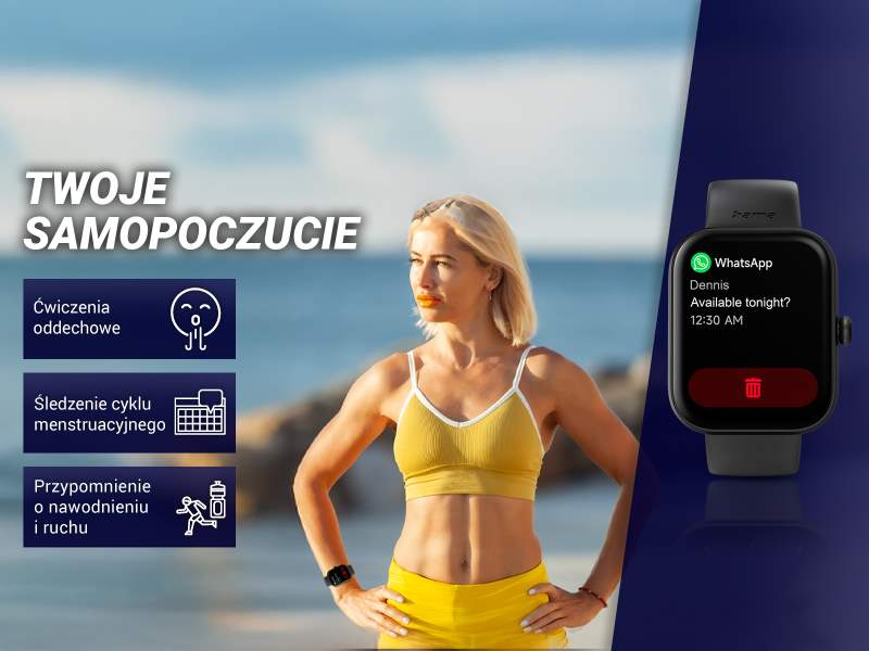 Monitorowanie zdrowia i samopoczucia z zegarkiem Hama