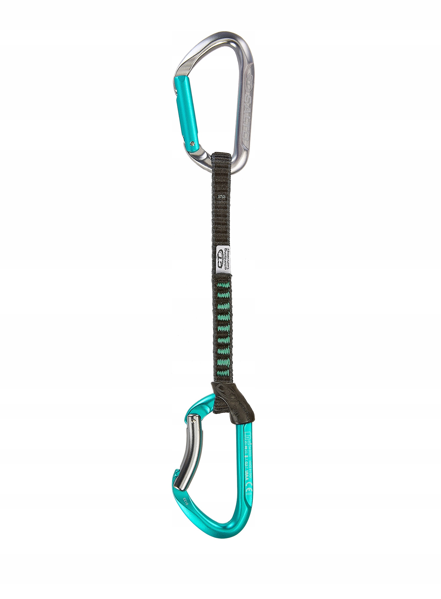 Ekspres wspinaczkowy Climbing Technology Salto Set UL 17 cm - titanium/acquamarine – Idealny wybór dla wspinaczy