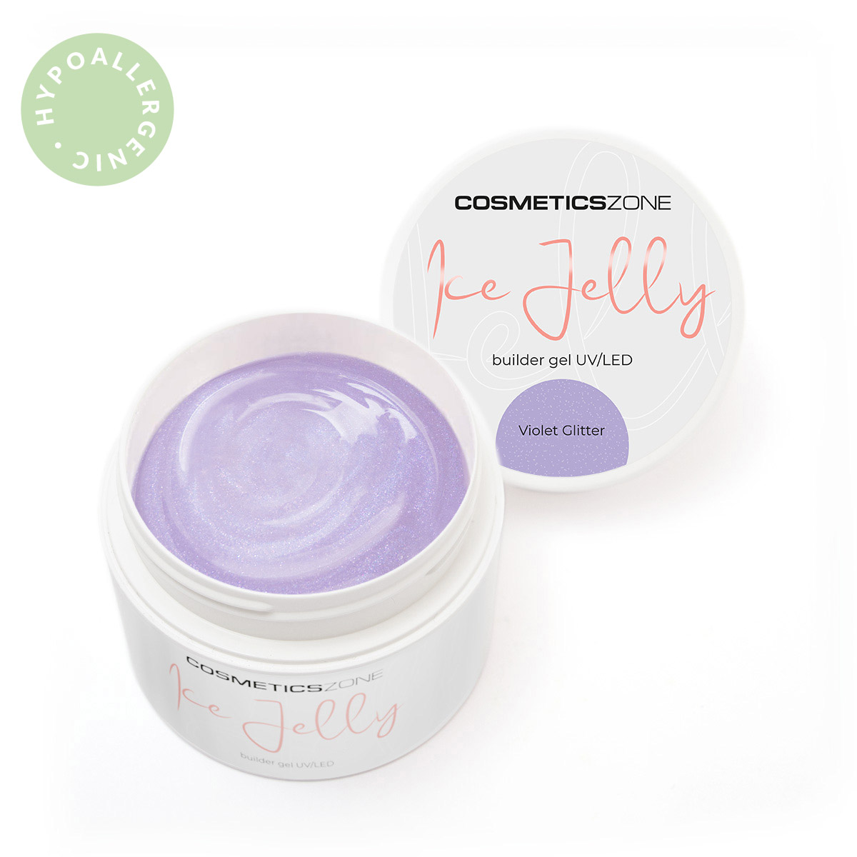 COSMETICS ZONE ŻEL ICE JELLY VIOLET GLITTER 5ML Rodzaj jednofazowy