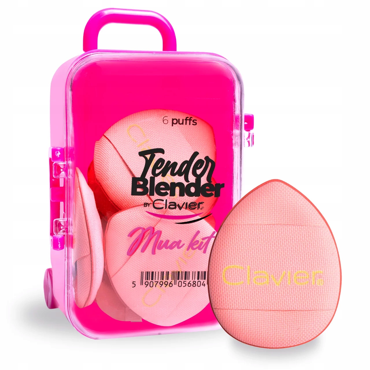 Clavier Tender Blender Mua Kit – Zestaw mini gąbek do makijażu w kolorze różowym