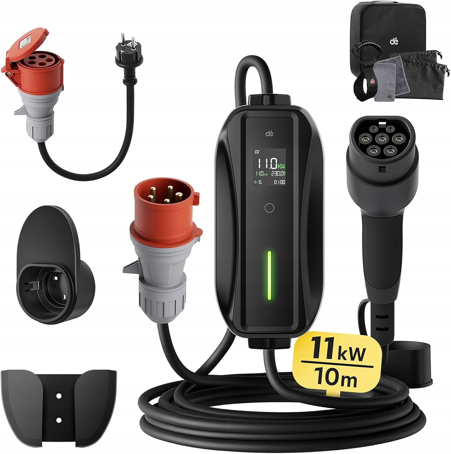 Przenośna stacja ładująca 11 kW 3-fazowa – Wygodne ładowanie w każdym miejscu