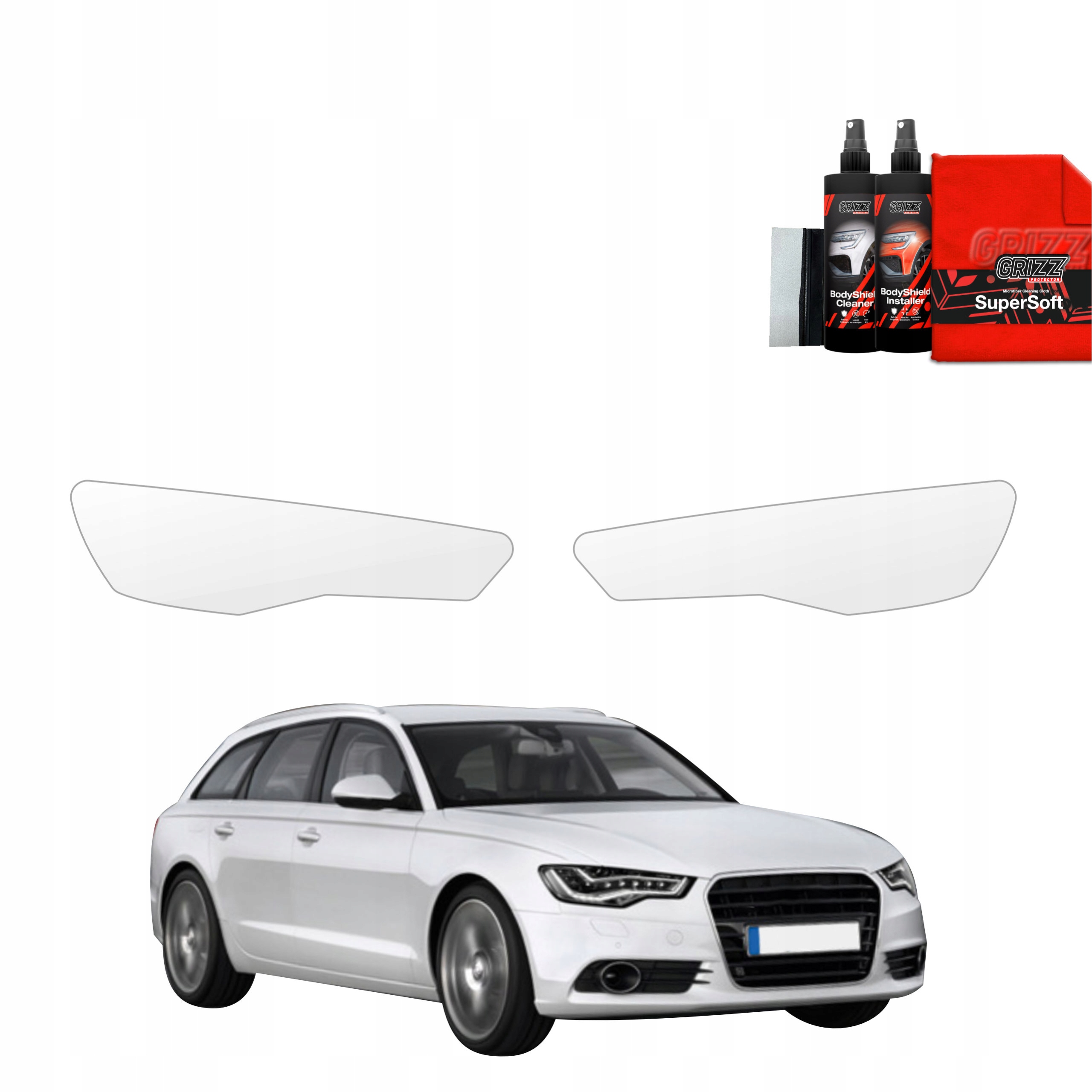 Folia ochronna na lampy GrizzGlass BodyShield do Audi A6 C7 Avant (2011-2014) – Ochrona na najwyższym poziomie
