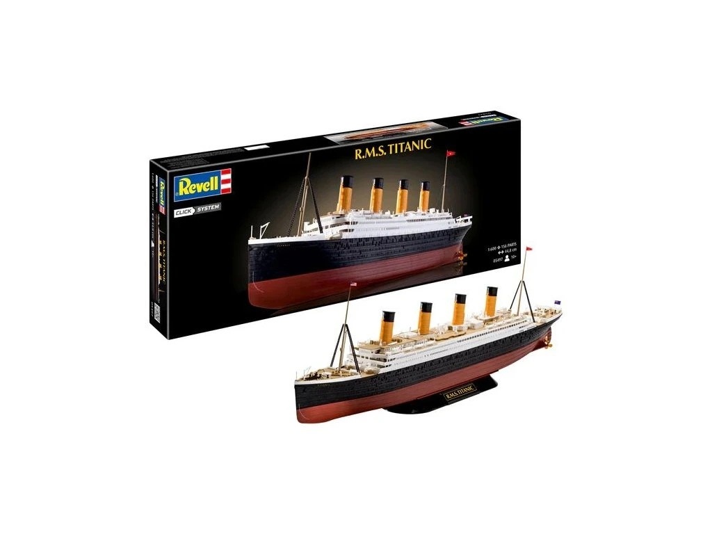 Model plastikowy statek RMS Titanic EC Multicolor 1:600 – Ikona morskiej historii
