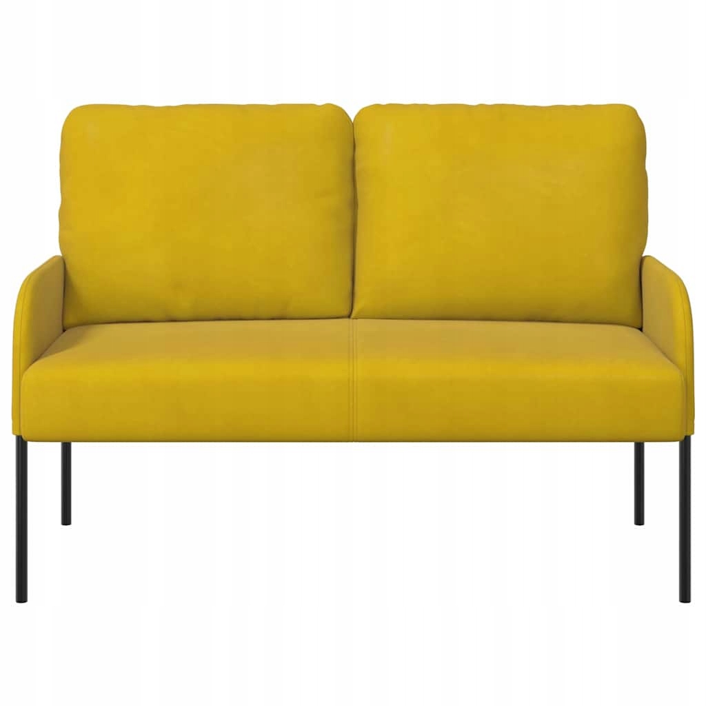 Sofa z poduszką 110cm Żółty sklejka – Nowoczesny styl w Twoim domu