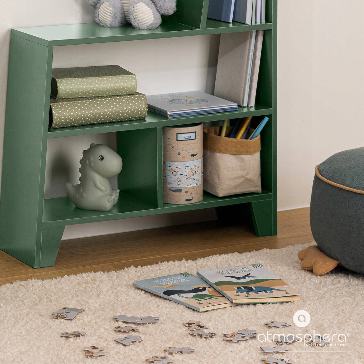 Praktyczne półki do przechowywania zabawek i książek