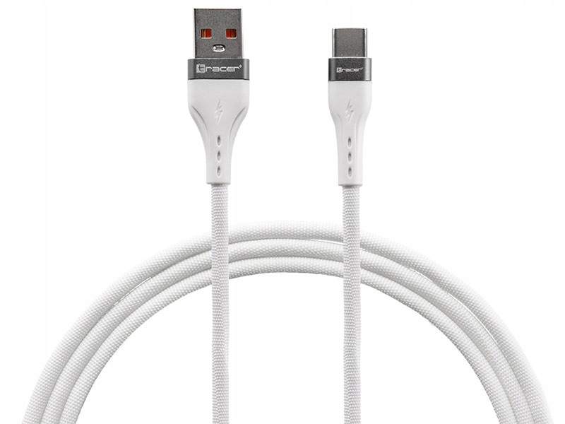 Kabel TRACER USB A - Typ C 1m WH – Idealne rozwiązanie do ładowania i przesyłania danych