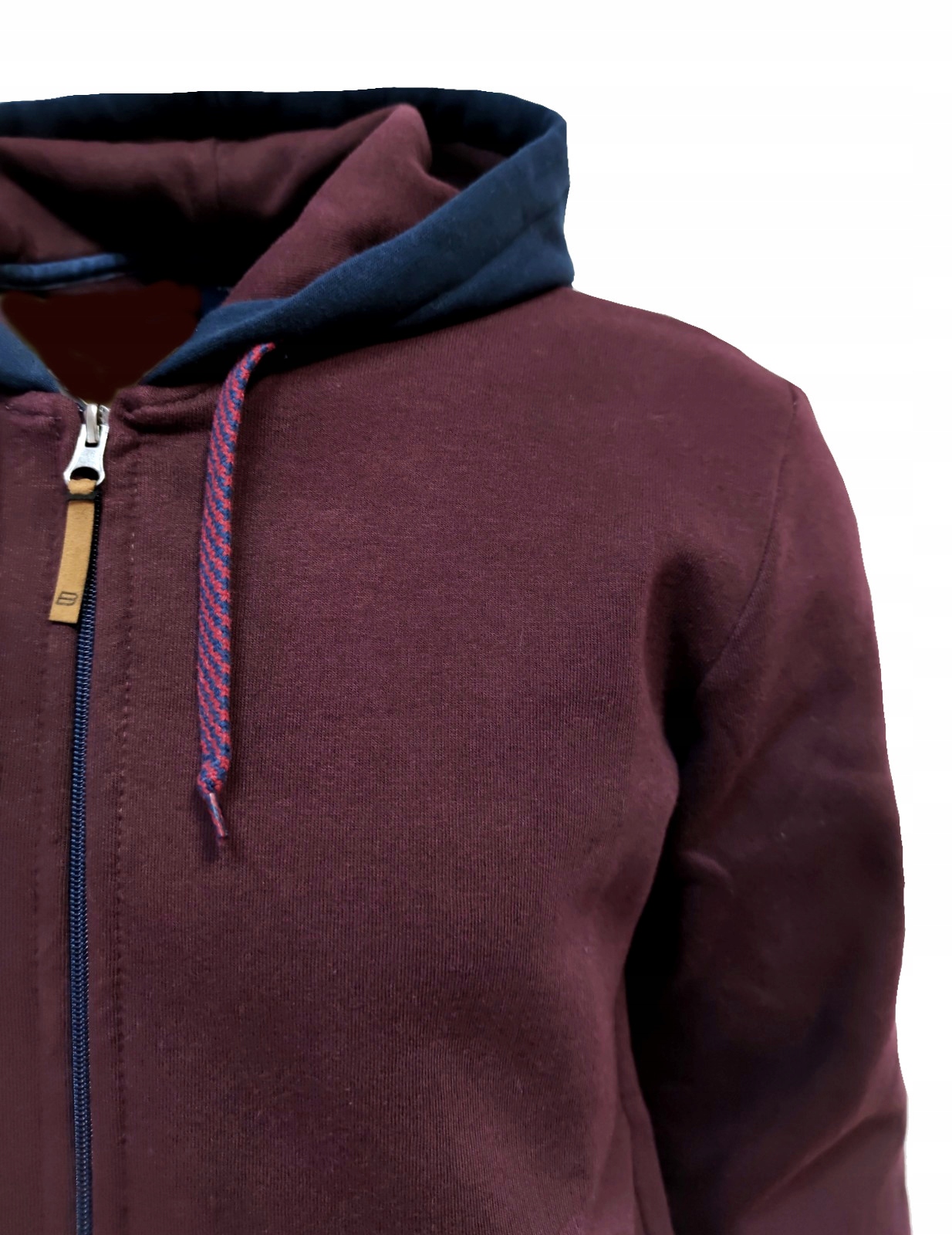 Bluza sweter męska bordowo-granatowa rozpinana M Marka inna