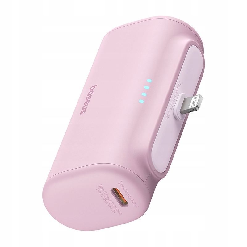 Powerbank OS-Baseus Compact IP 5000mAh 20W (różowy) – Niezawodne źródło energii