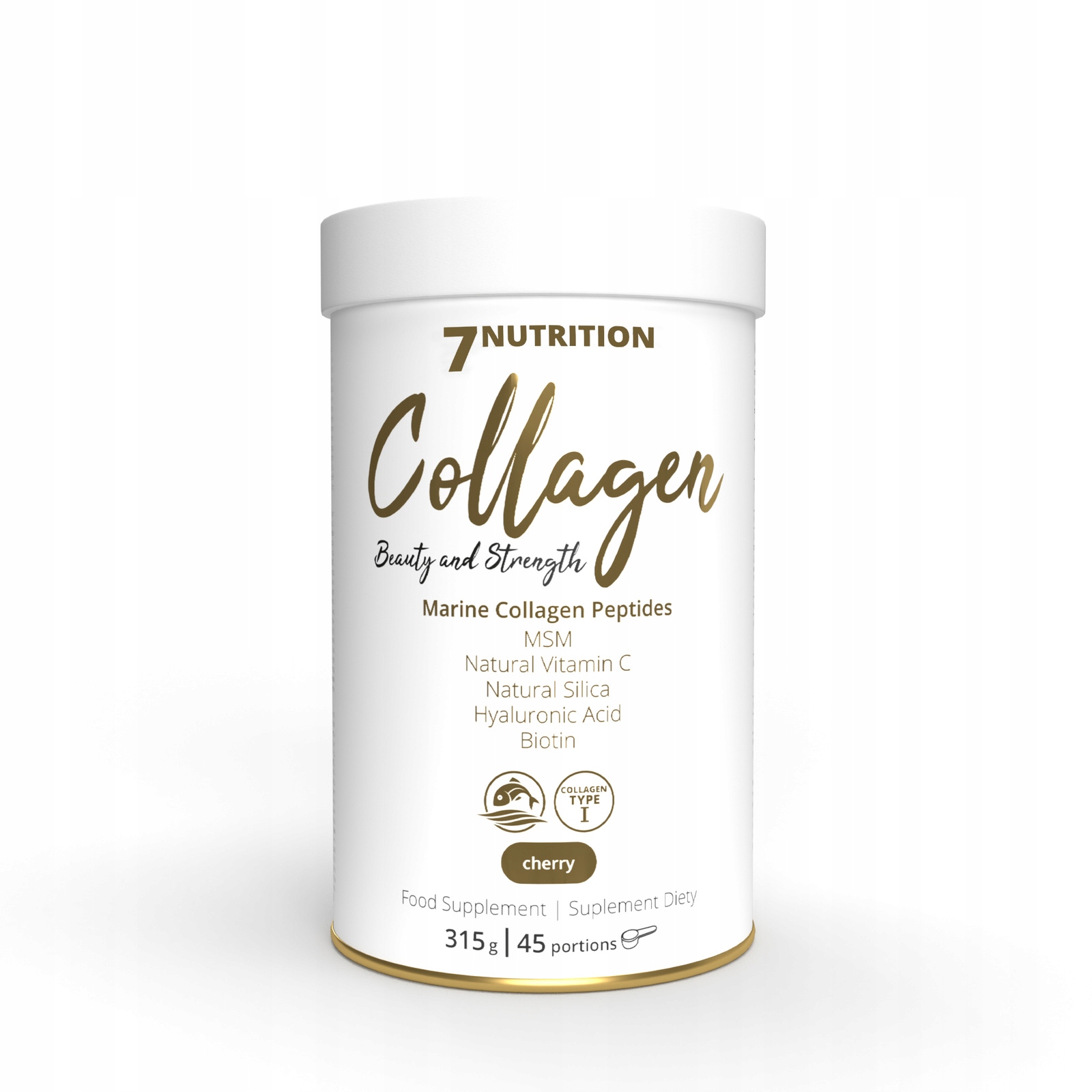 7NUTRITION Marine Collagen Cherry – Hydrolizowany kolagen rybi dla zdrowia i urody