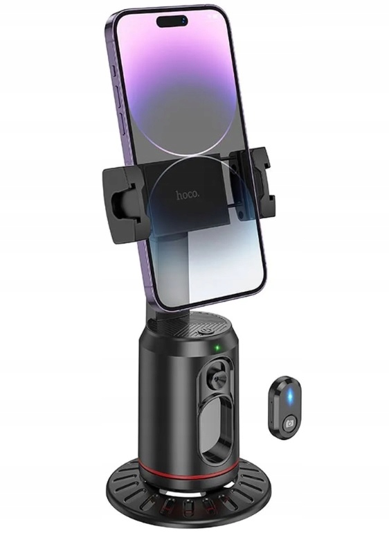 Hoco HOCO uchwyt na telefon 360 stopni z automatycznym śledzeniem twarzy K23 – Twój idealny towarzysz w vlogowaniu