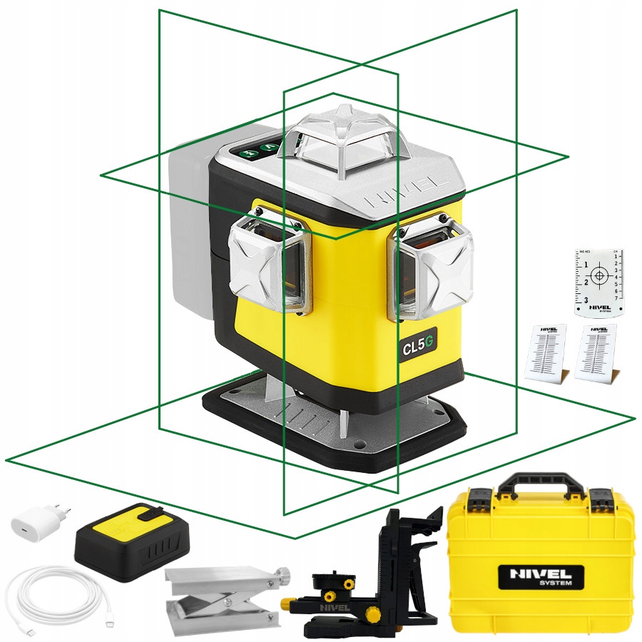 Zielona wiązka lasera – Doskonała widoczność i komfort pracy