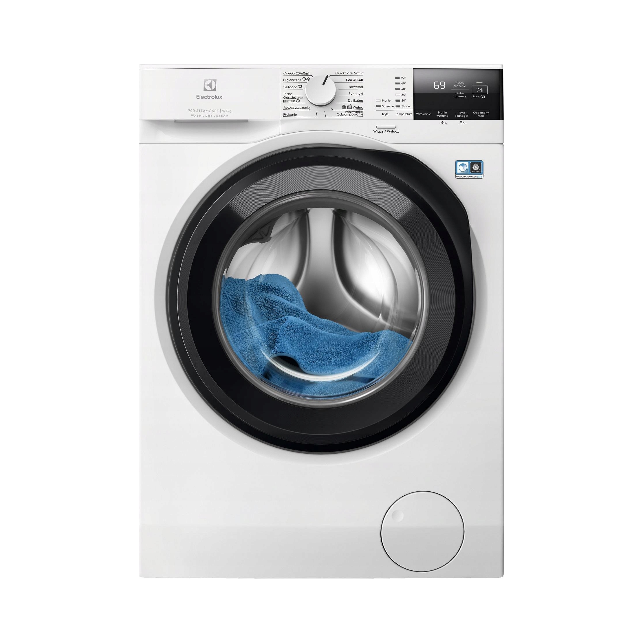 Pralko-suszarka ELECTROLUX EW7W2492P AbsoluteCare 9/5 kg 1400 obr – Nowoczesne rozwiązanie do prania i suszenia