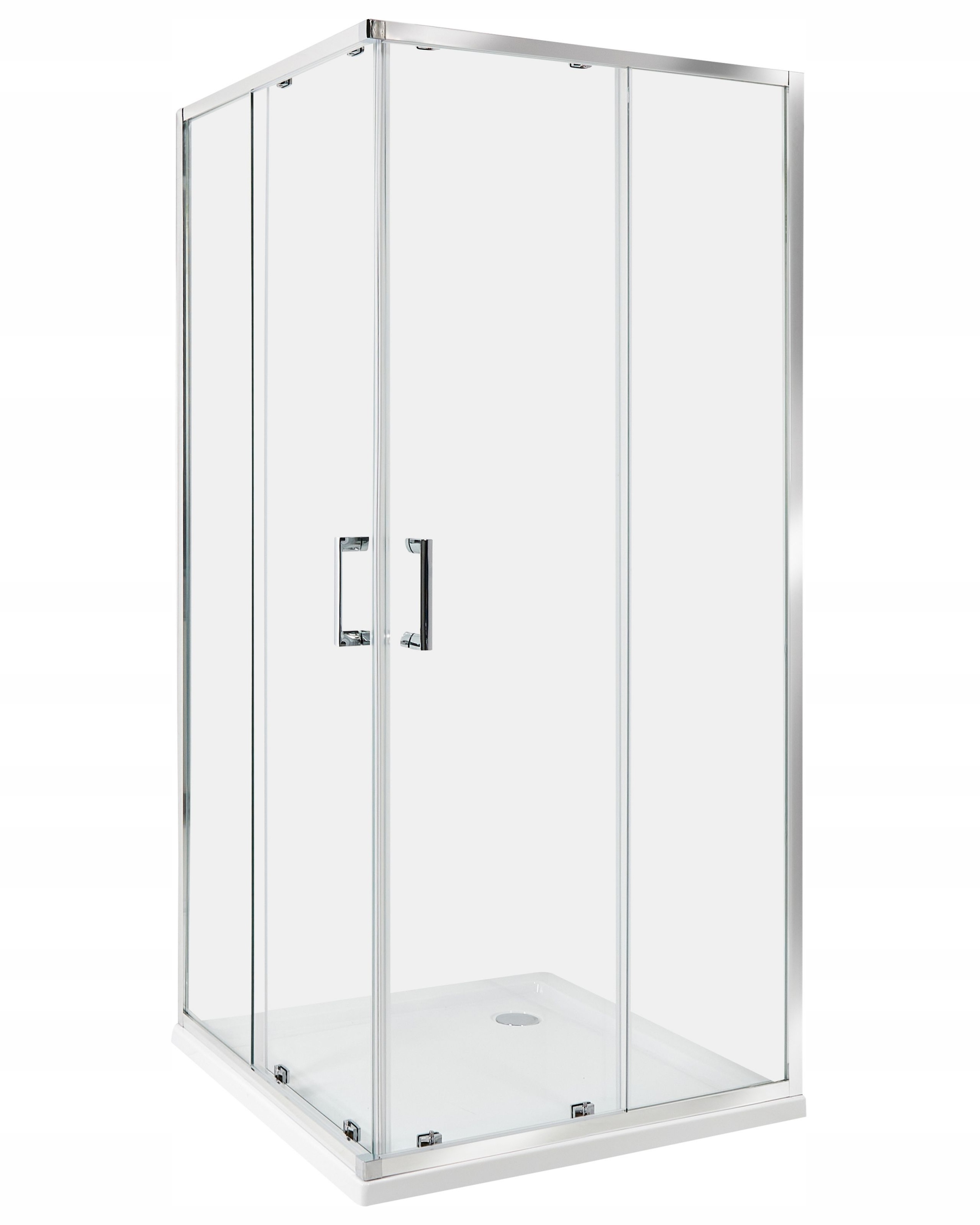 Kabina prysznicowa TELA 90 x 90 x 185 cm Srebrny – Elegancja i funkcjonalność w Twojej łazience