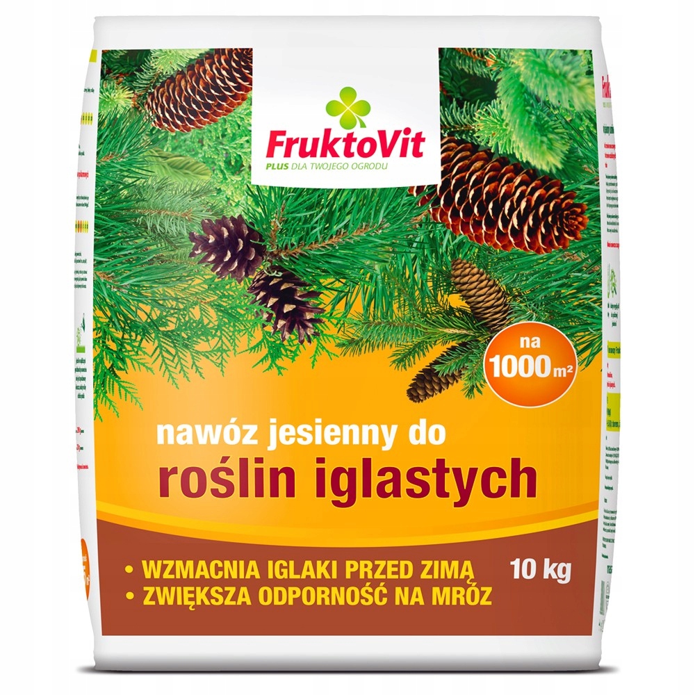 Właściwości nawozu Fruktovit PLUS* – Poprawa wybarwienia igieł i ochrona przed mrozem
