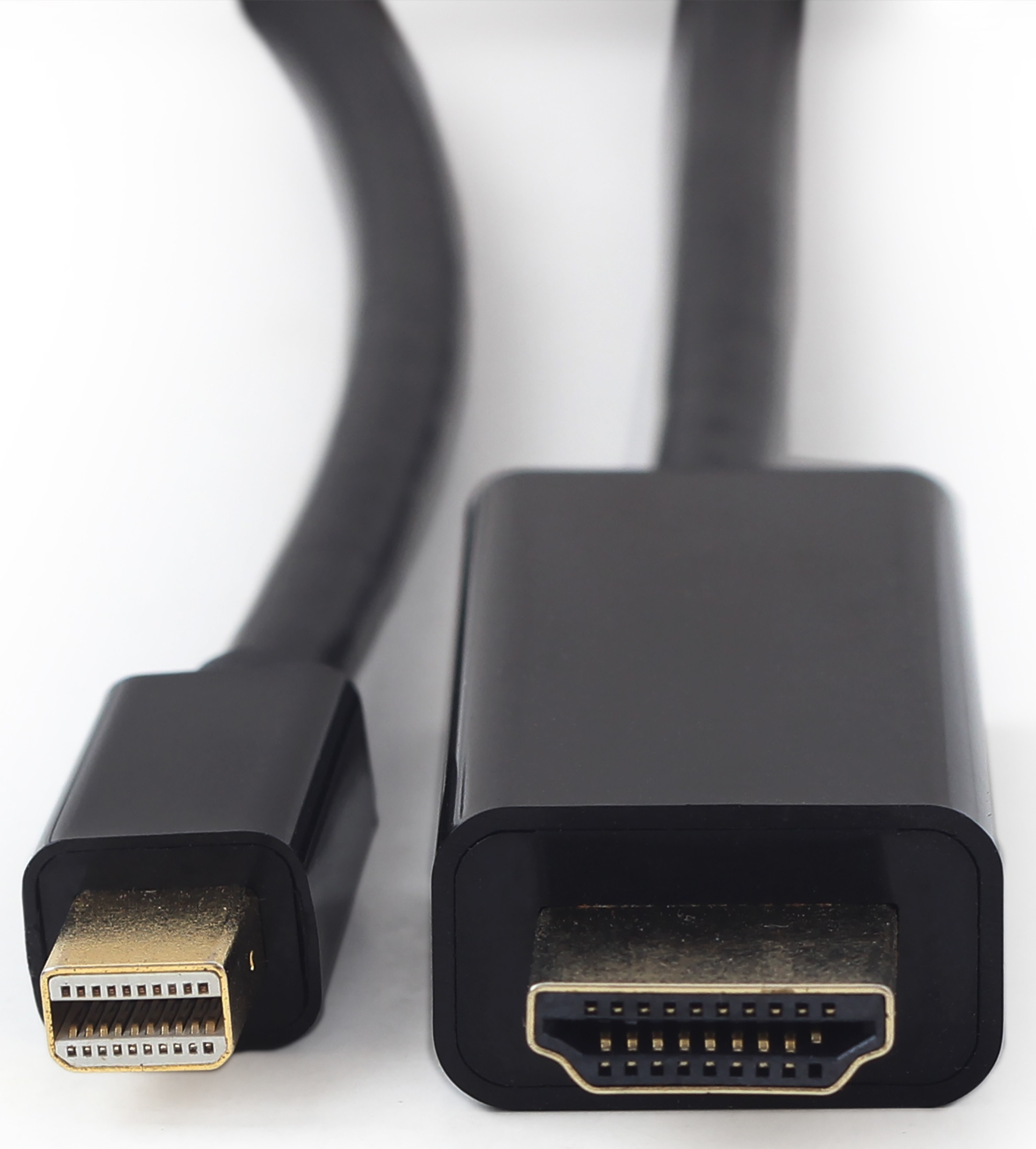 Złącza: HDMI typ A męski i Mini DisplayPort męski