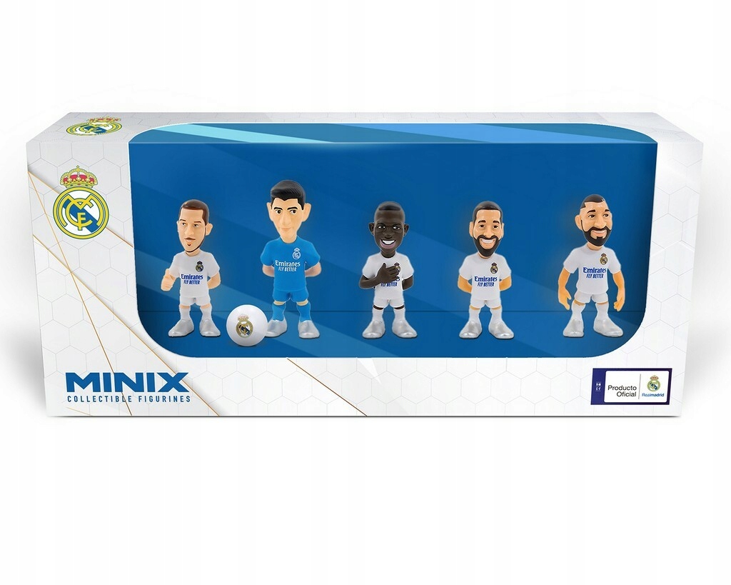 Zestaw Figurek 5-Pack Hazard Courtois Benzema Vini JR Carvajal – Idealny dla fanów Realu Madryt