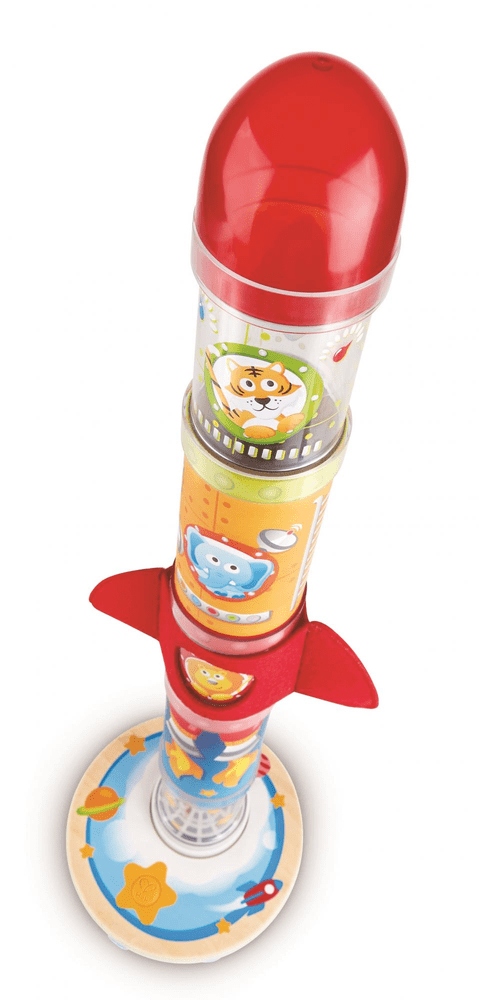 Zestaw z różnymi nasadkami rakietowymi i wentylatorem