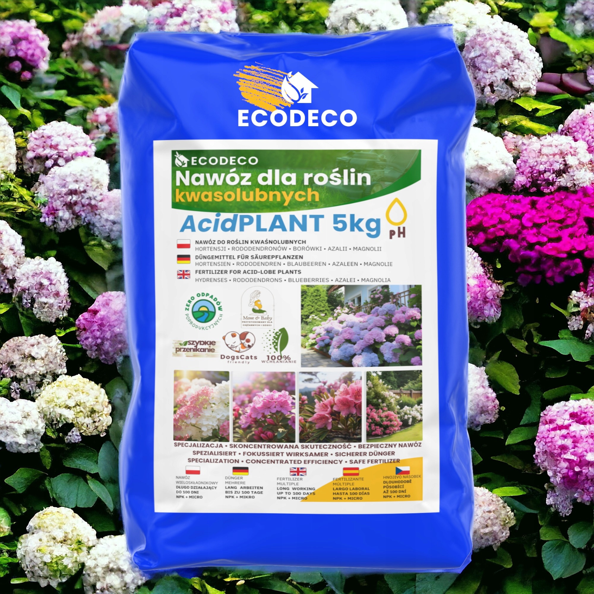 Nawóz Acid Plant Granulat BOR Rośliny Kwasolubne Kwiaty - Idealny wybór dla Twojego ogrodu