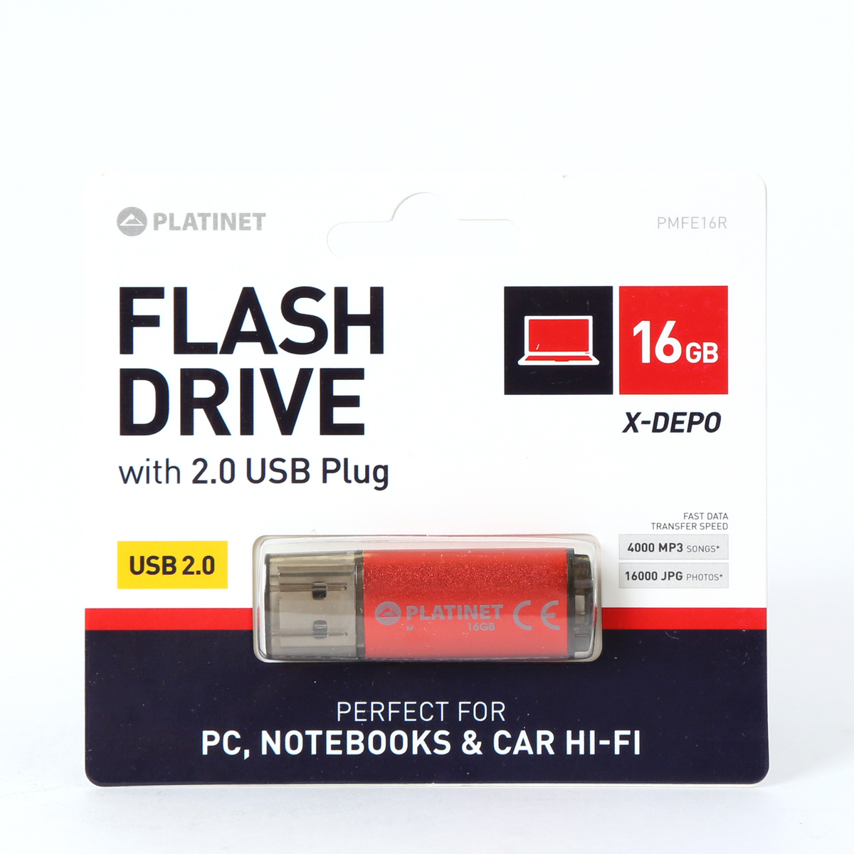Pendrive Platinet X-Depo, 16 GB (PMFE16R) – Niezawodna pamięć USB