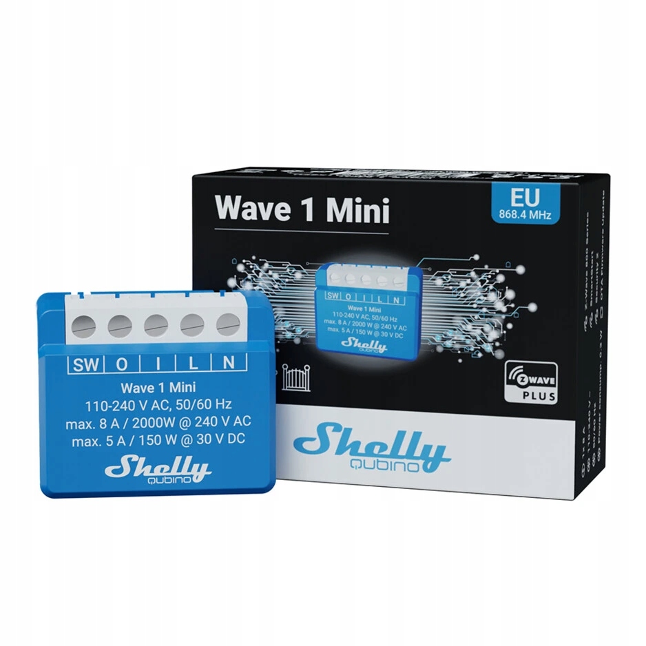 Shelly Qubino Wave 1 Mini – Inteligentny przełącznik do Twojego domu