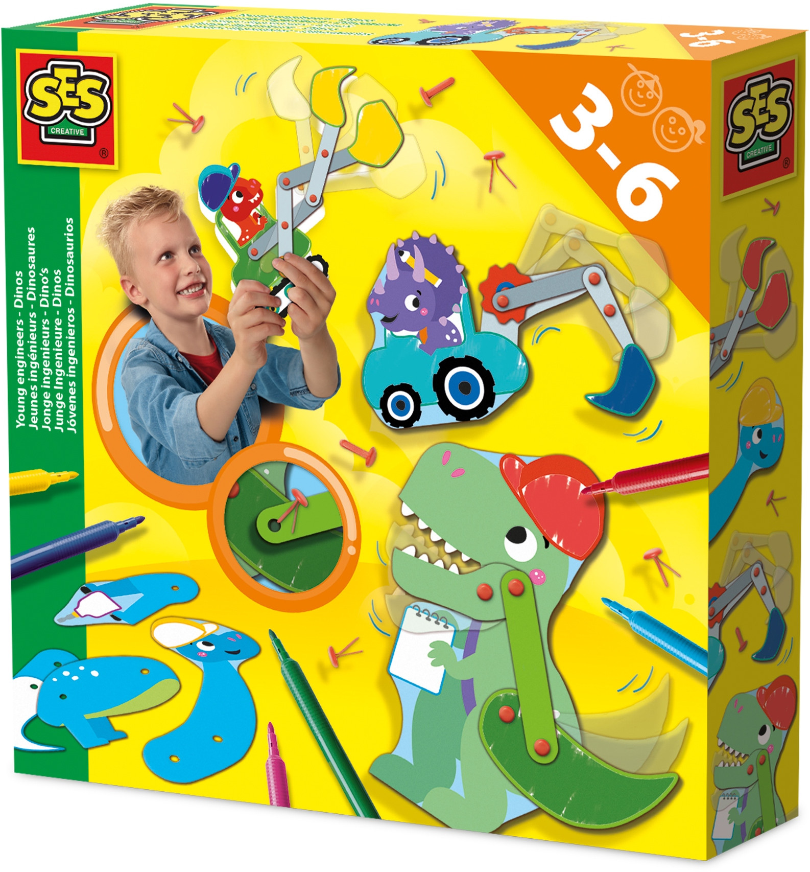 Wiek rekomendowany: 3 lata i więcej – Idealny dla małych inżynierów