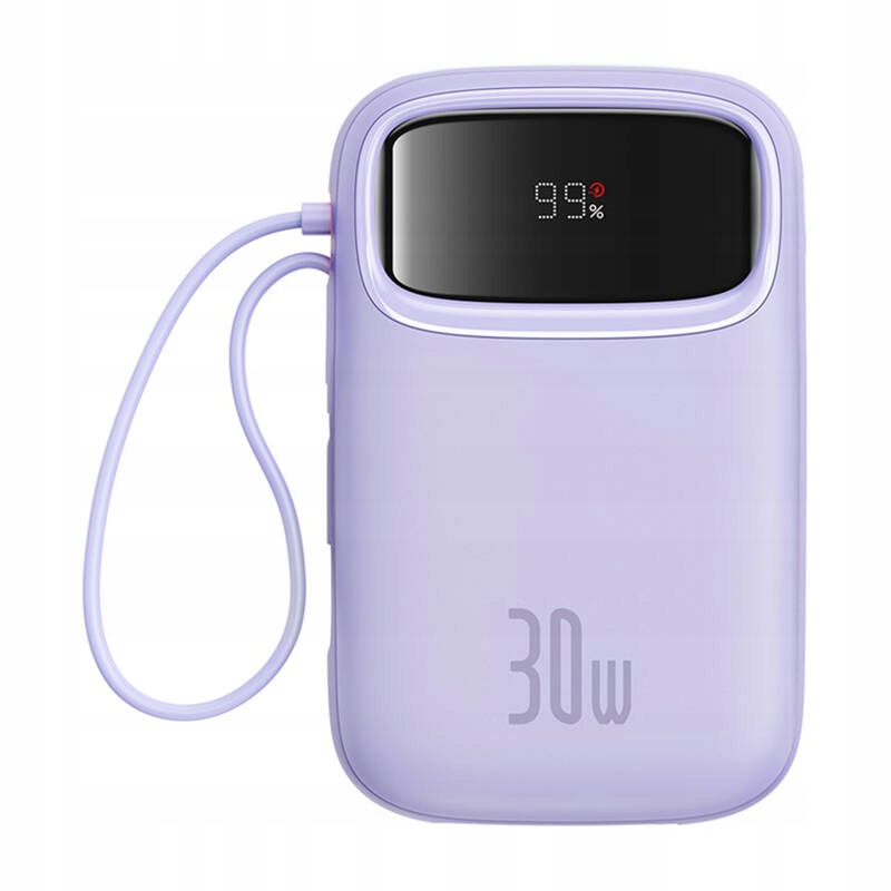 Powerbank Baseus QPow 2 10000mAh 30W 2xUSB-C (fioletowy) – Twój niezawodny towarzysz energii
