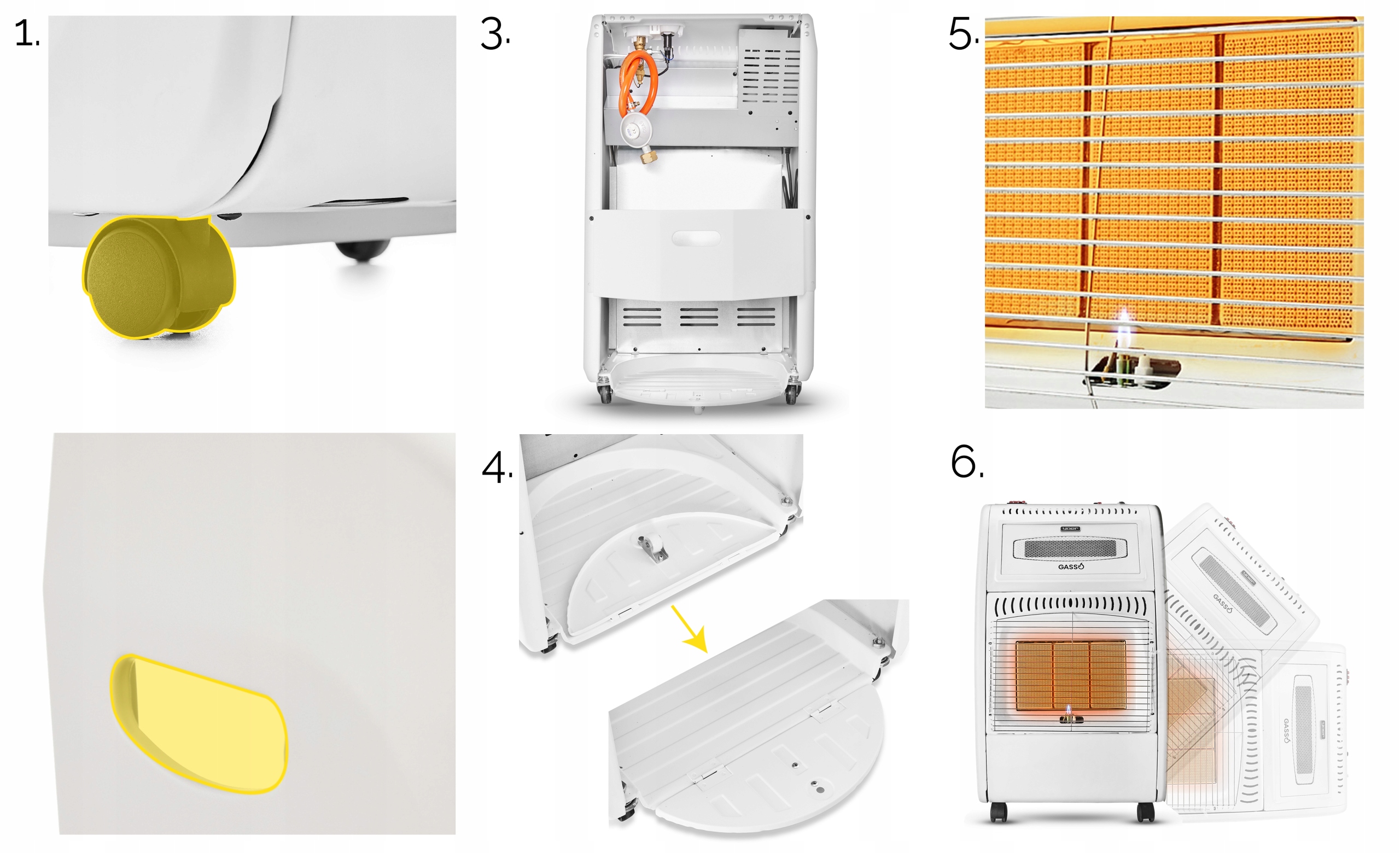 Wysoka moc grzewcza 5700W