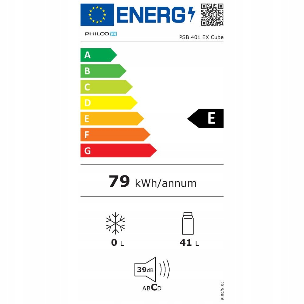 Poziom hałasu 39 dB – Cicha praca urządzenia