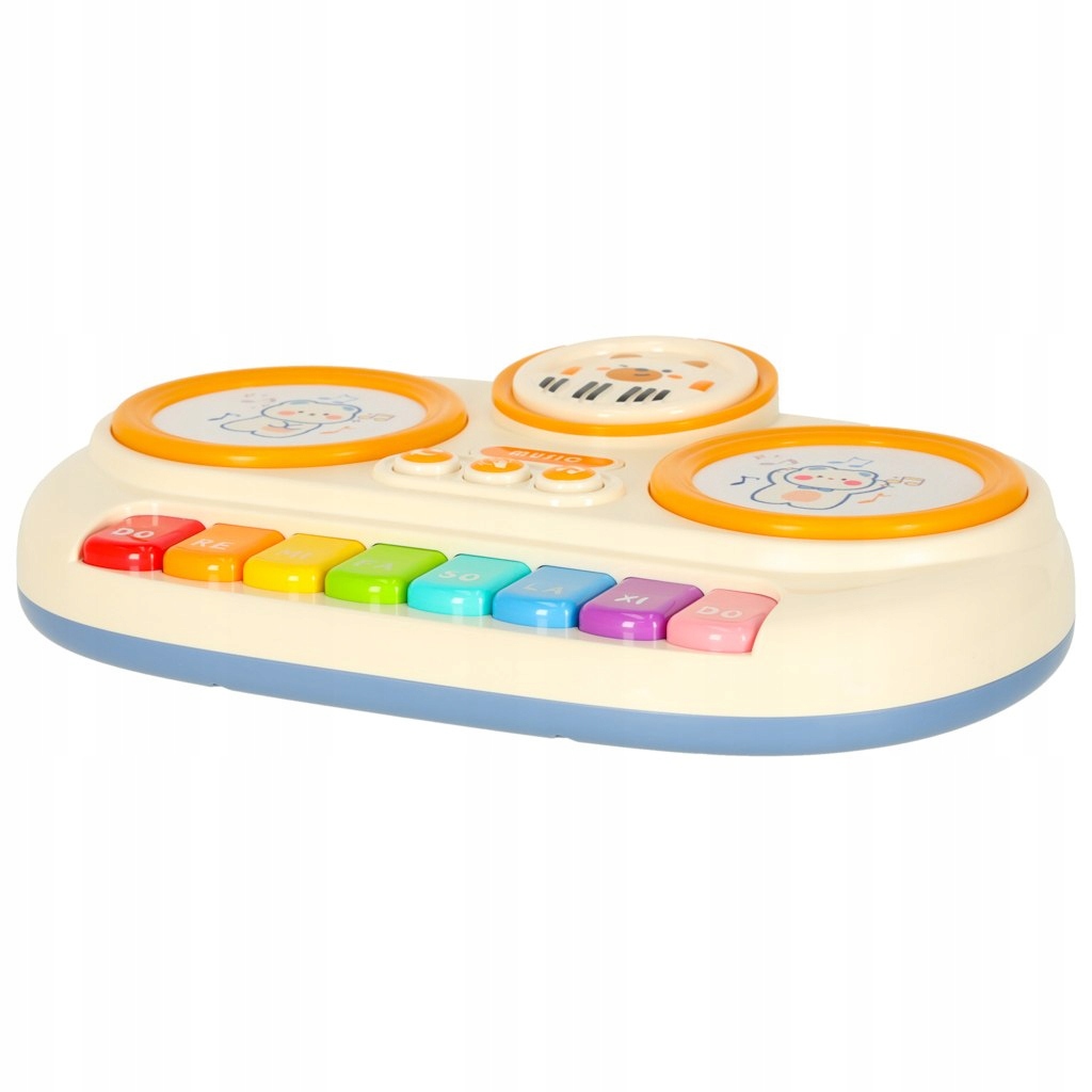 Pianinko organki interaktywne dla dzieci edukacyjne beżowe – Muzyczna przygoda dla najmłodszych