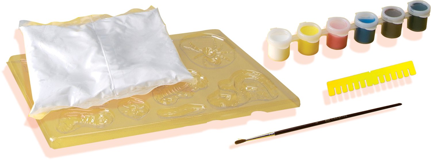 Szybkoschnący gips i farby w zestawie