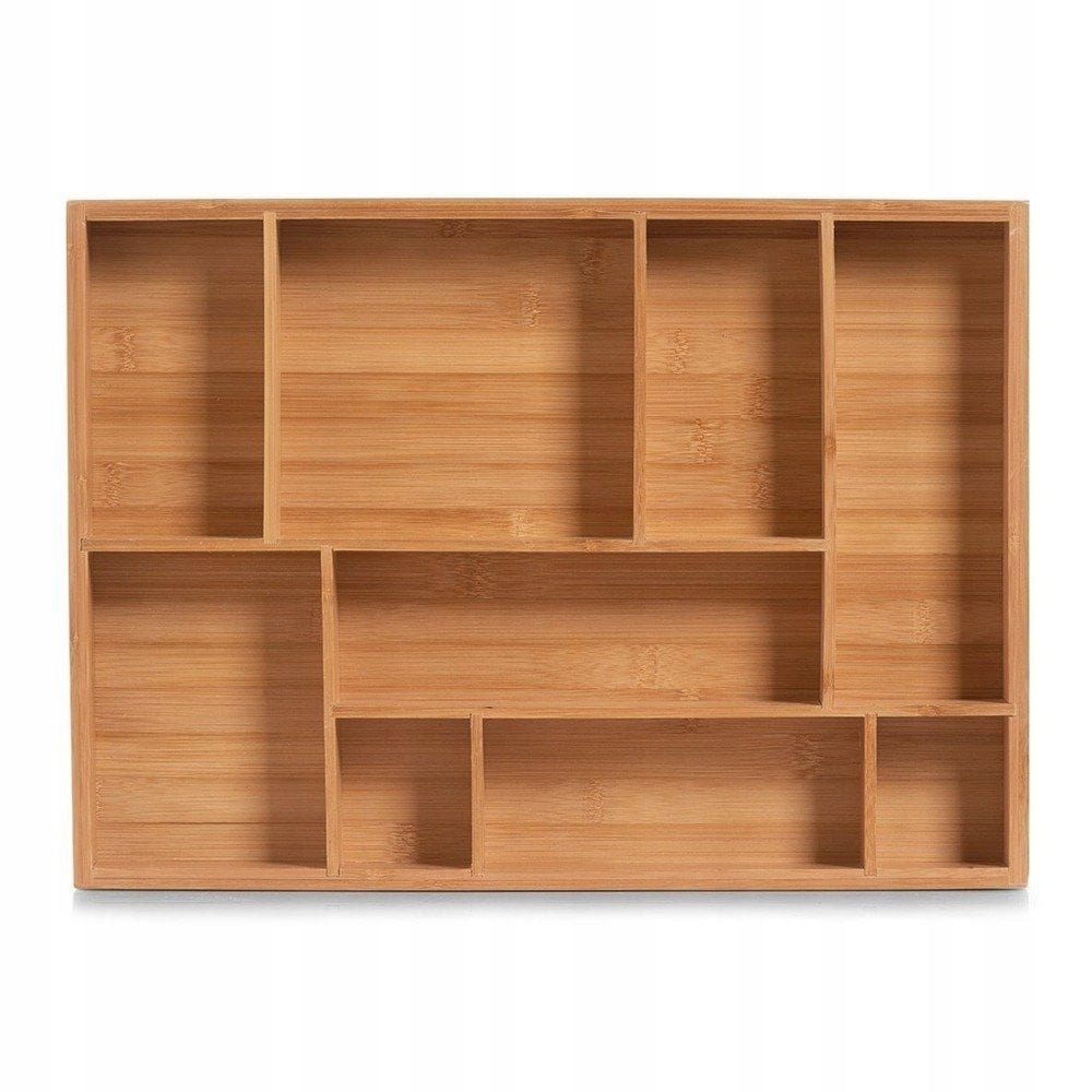 Organizer na akcesoria biurowe Zeller - bambusowy wkład do szuflady