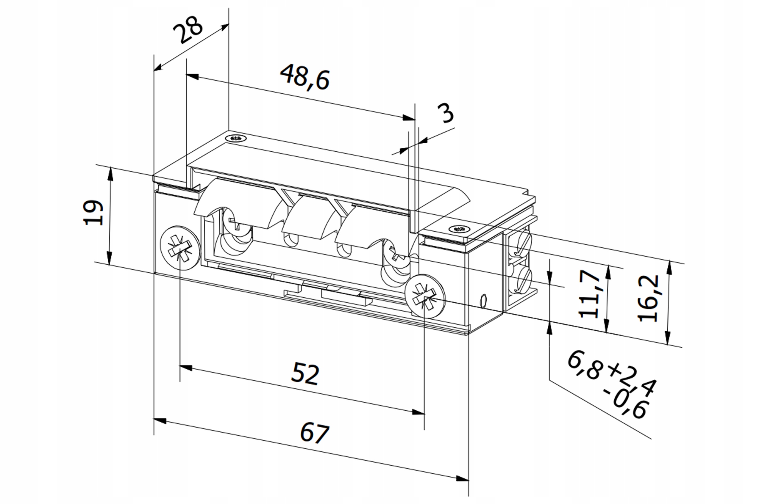 Symetryczna budowa – uniwersalne zastosowanie w drzwiach lewych i prawych