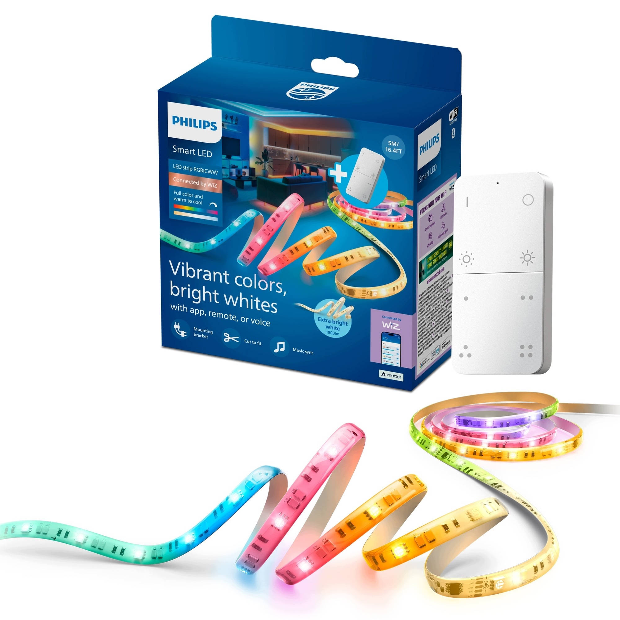Taśma LED RGB 5M 24W/M IP20 Remo – Oświetlenie, które zmienia przestrzeń