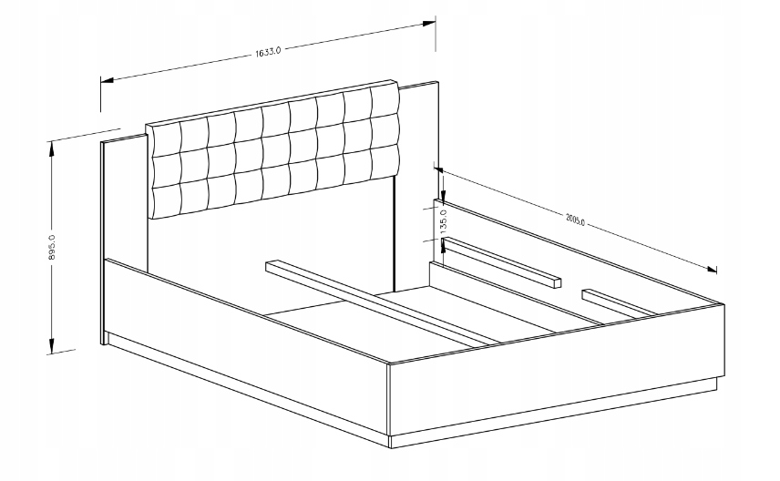 Wymiary i specyfikacja łóżka SIGMA