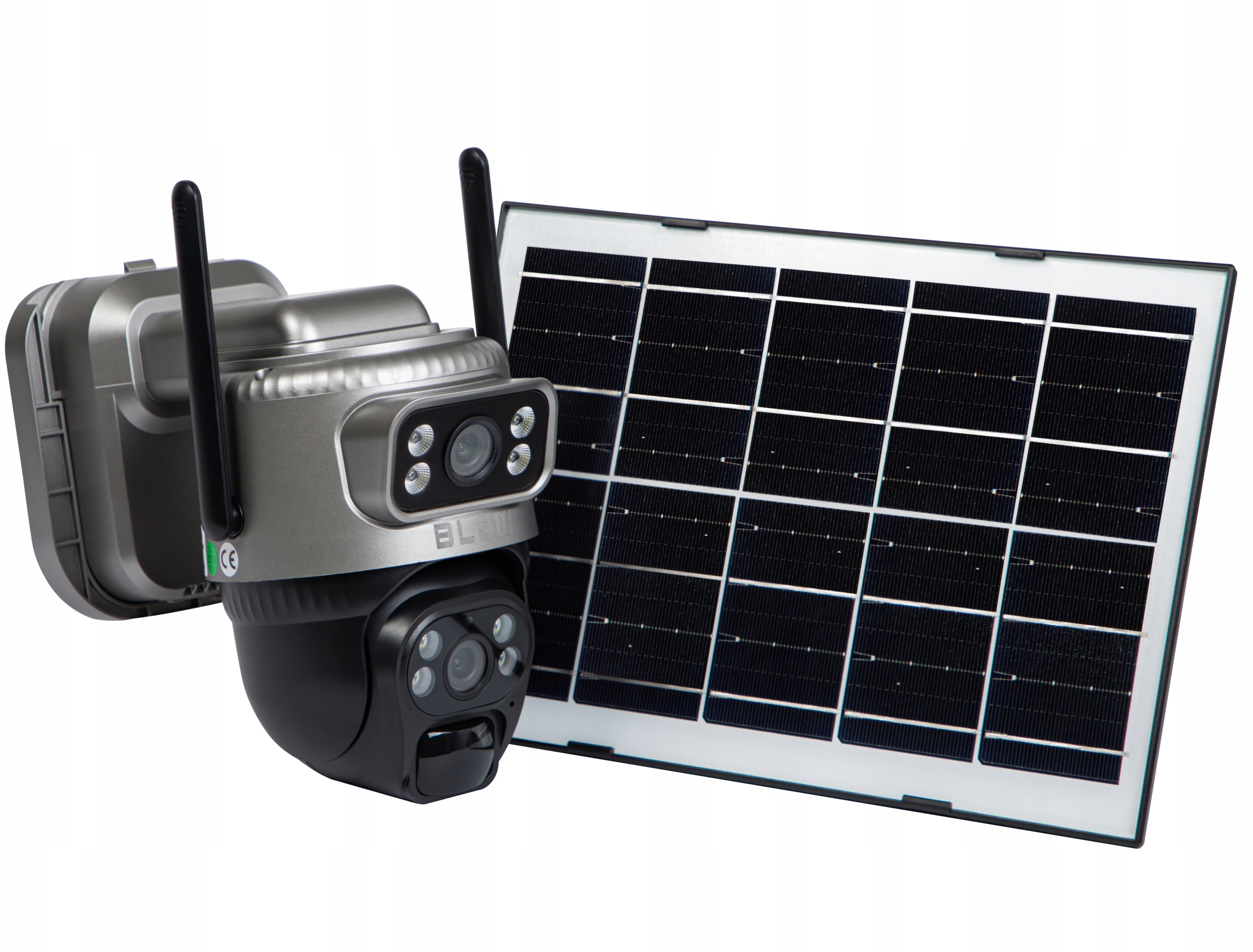 Zewnętrzna kamera WiFi PTZ 4MP H-384 DualLens + panel słoneczny*