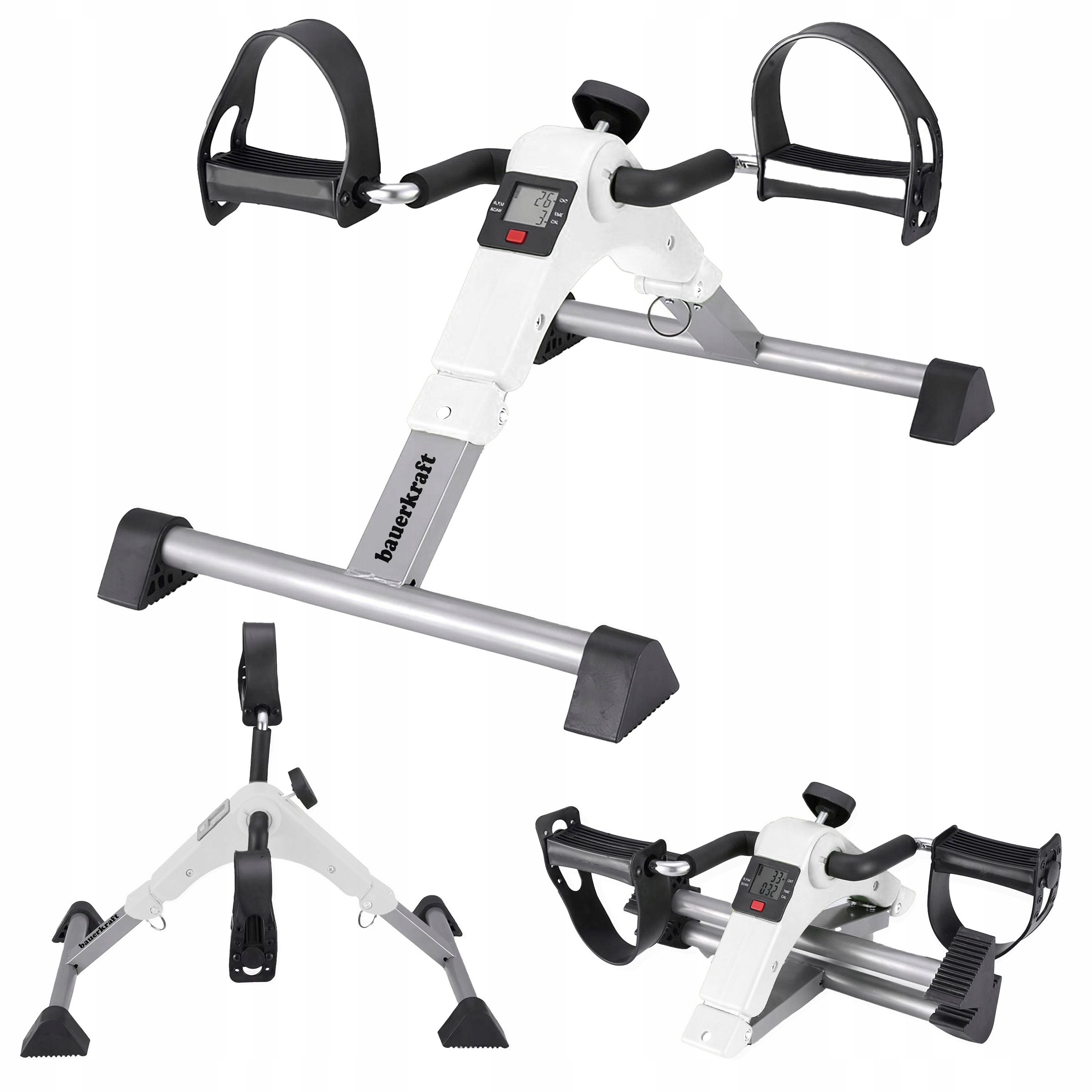 Rowerek treningowy 2w1 – Składany rower rehabilitacyjny z wyświetlaczem LCD