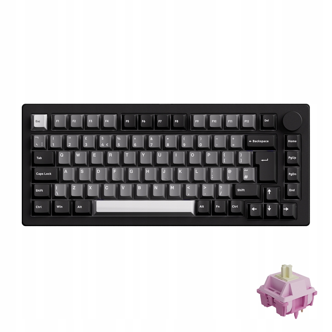 AKKO MonsGeek M1 V5 VIA Black & Silver – Klawiatura mechaniczna dla graczy