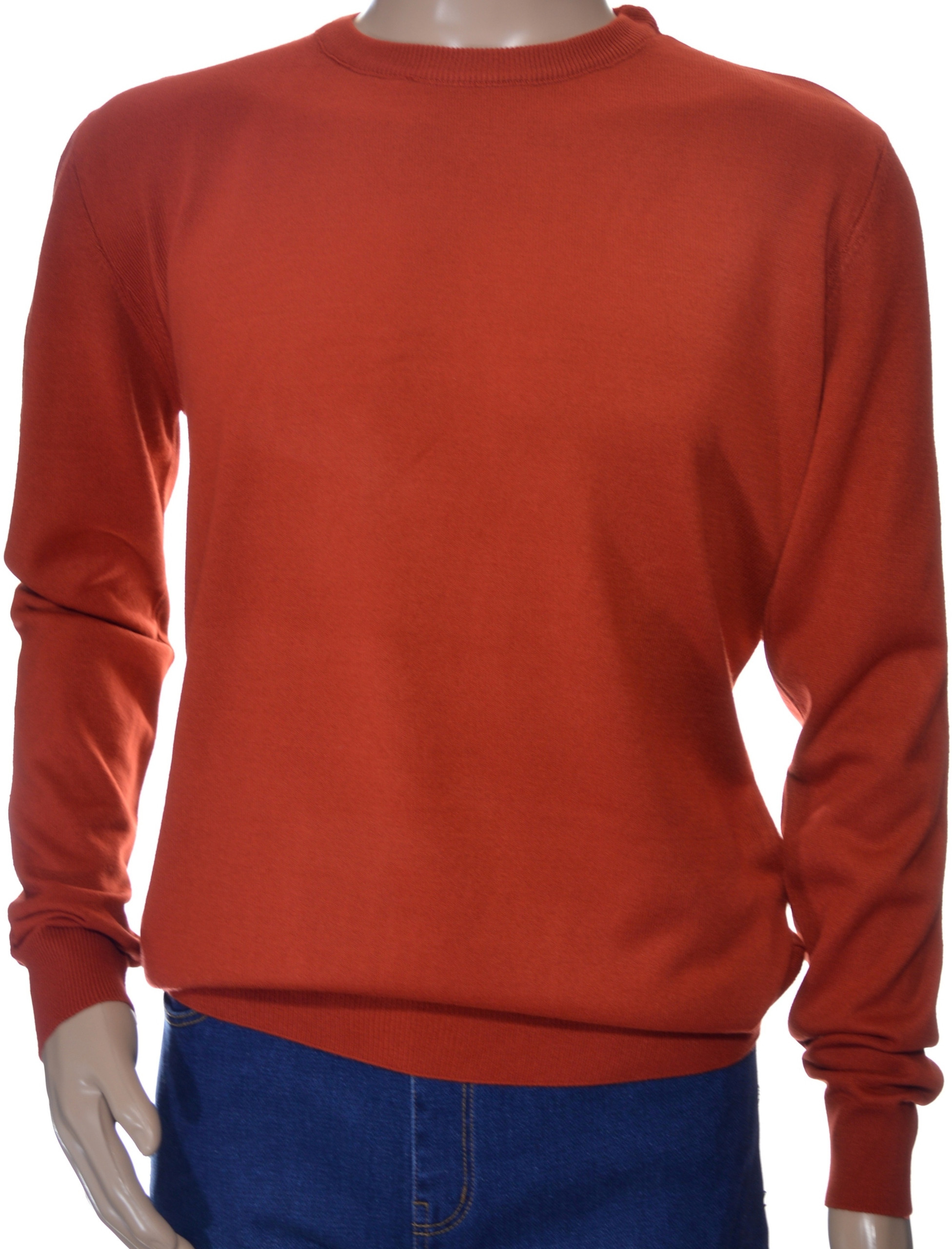Sweter męski z kaszmiru i wełny merynosów cynober 130 – Elegancja i komfort na każdą okazję