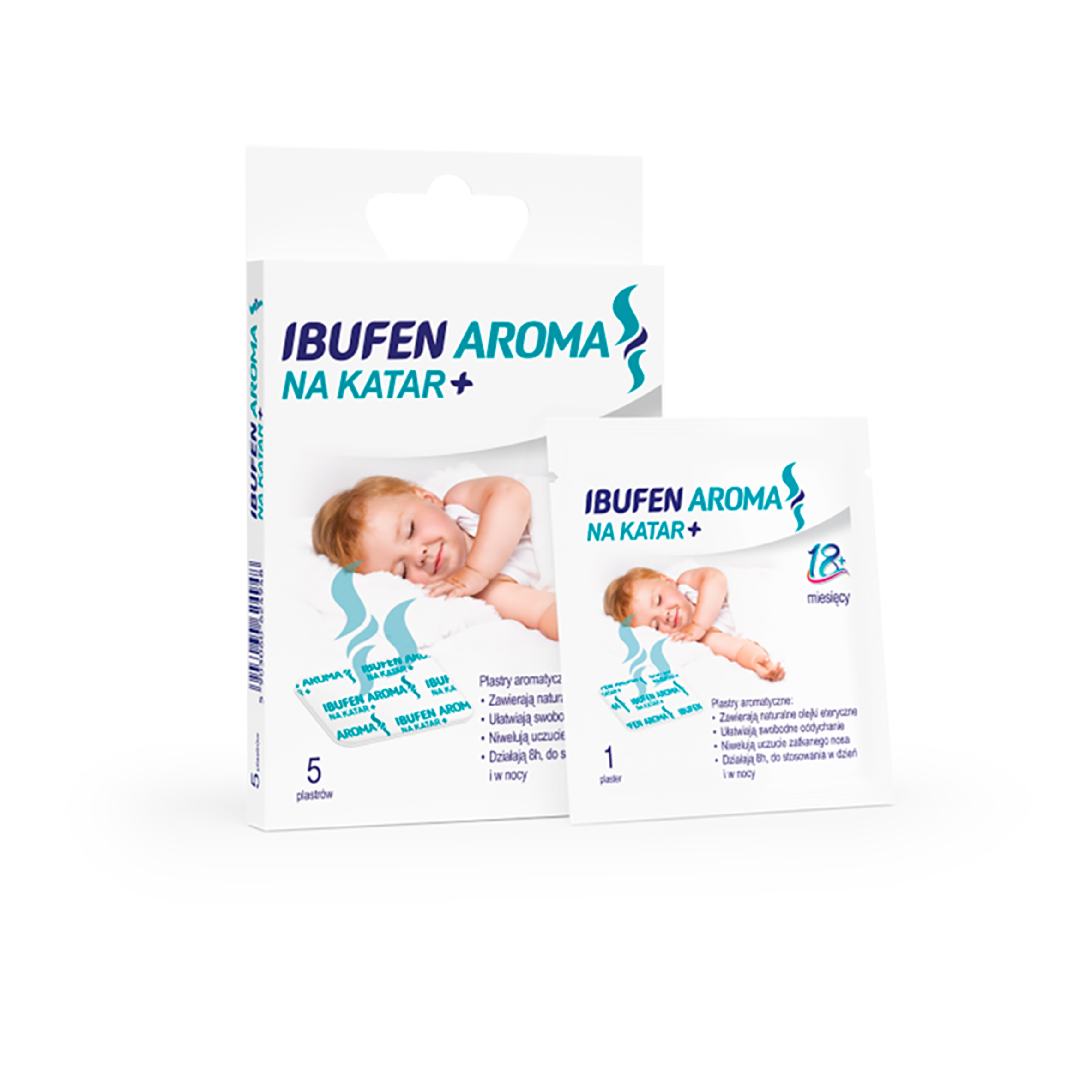 Ibufen Aroma na katar – Plastry nasączone olejkami eterycznymi dla łatwiejszego oddychania
