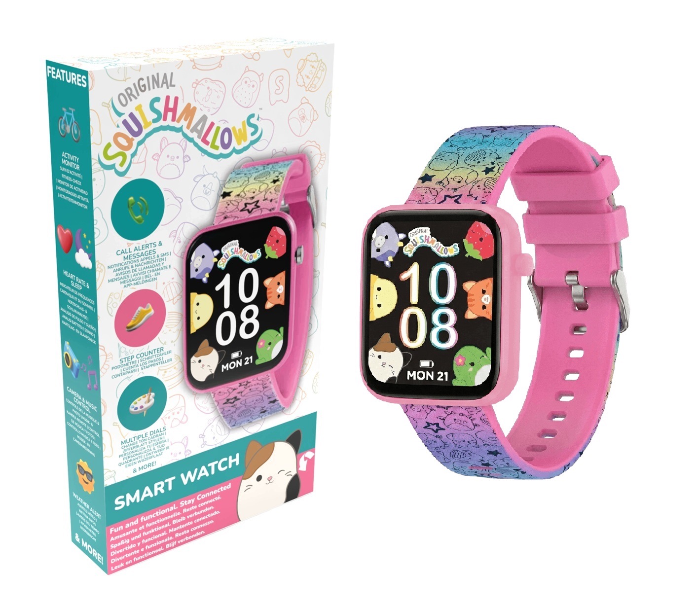 Smartwatch Zegarek Dla Dzieci Squishmallows Rainbow – Idealny towarzysz dla najmłodszych