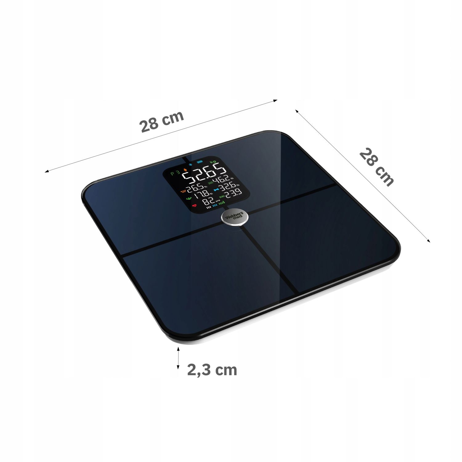 Kolorowy ekran LCD – Wygodne i czytelne wyświetlanie wyników