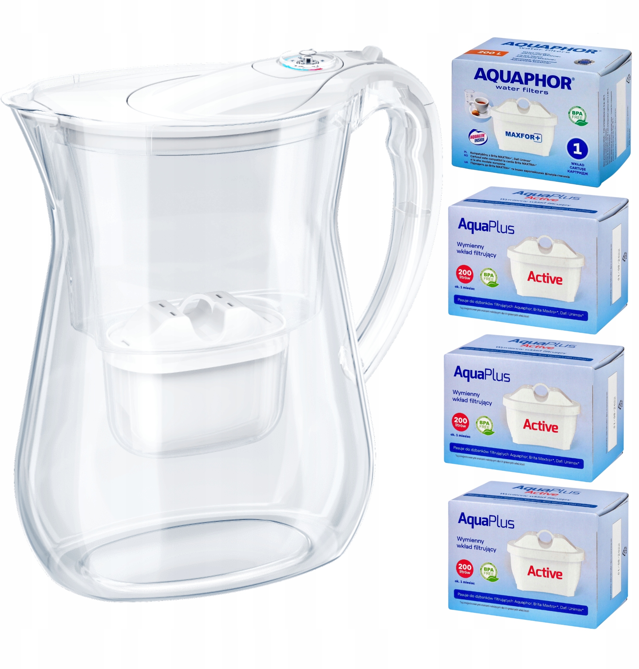 Woda LAGO biały 4 wkłady (Maxfor+ 3x AquaPlus) – Idealne rozwiązanie dla Twojego domu