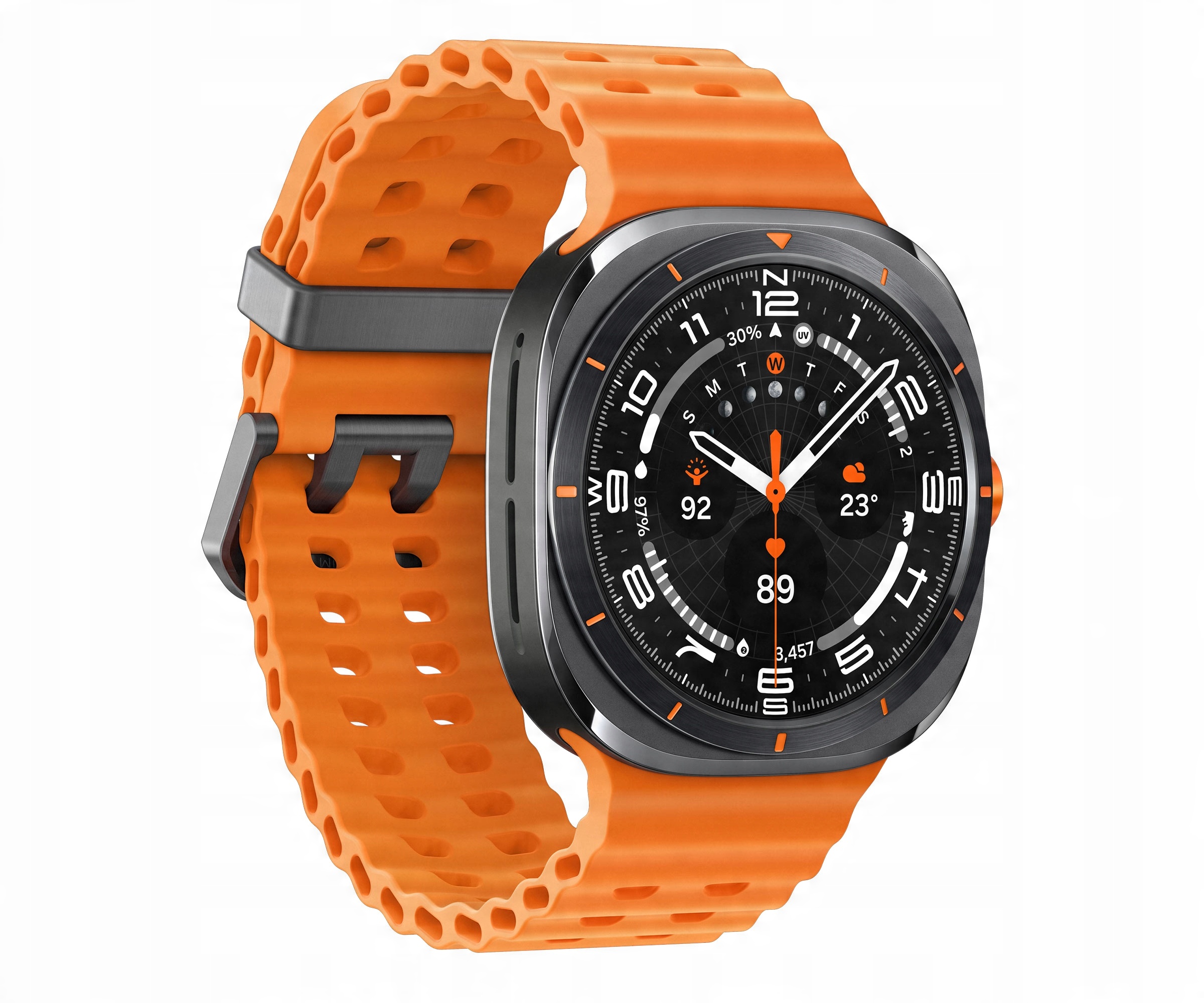 Samsung Galaxy Watch Ultra 2025 Titanium Grey (Orange Strap)