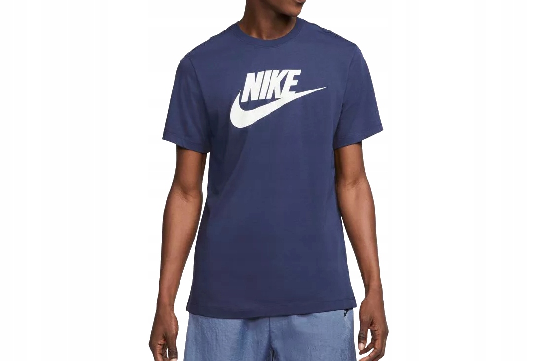 Koszulka męska Nike Tee Icon Futura granatowa AR5004 411 L